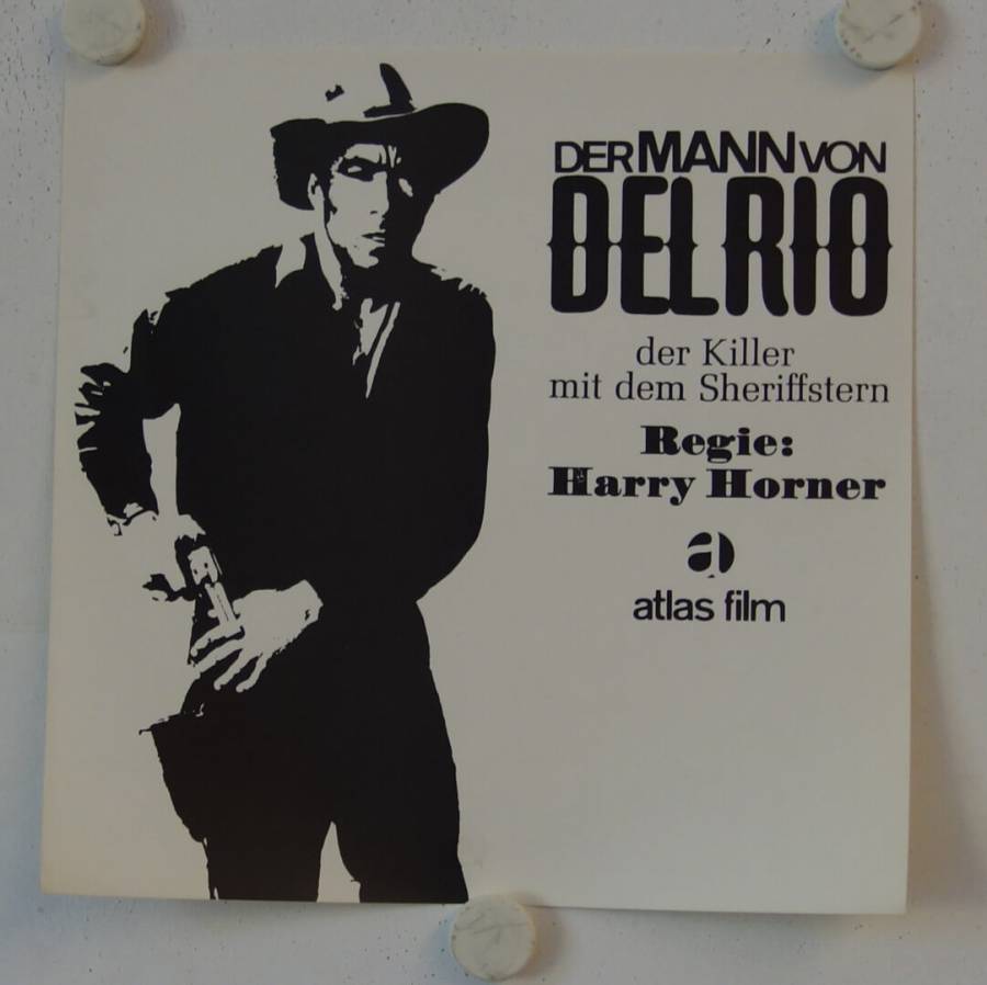 Der Mann von Del Rio originales deutsches Filmplakat (R60s)